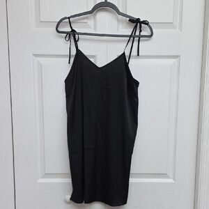5 For $25 Black Silk Spaghetti Strap Dress/Nightgown